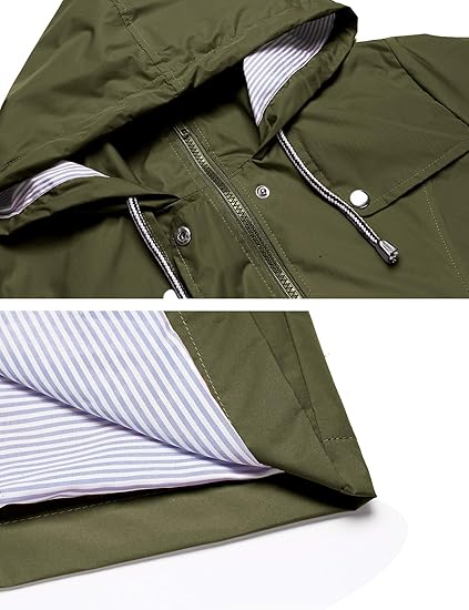 Women Waterproof Long Hooded Trench Coats