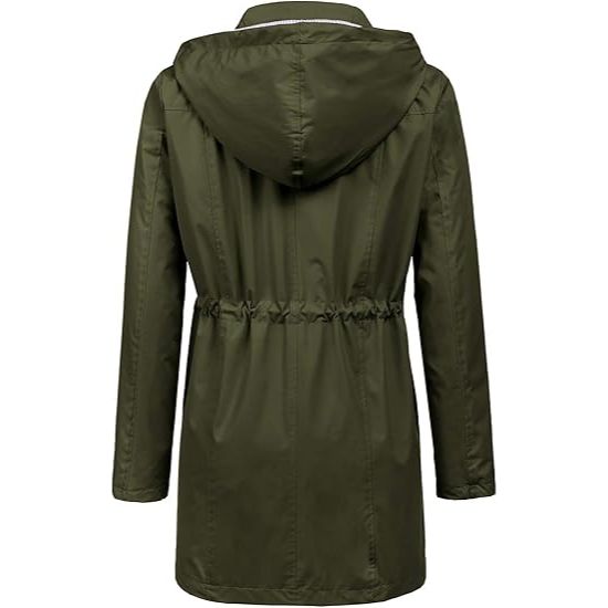 Women Waterproof Long Hooded Trench Coats