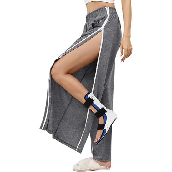 Side tear off sports pants